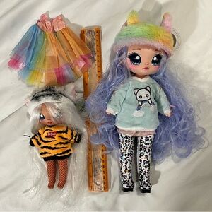 Na Na Na Surprise Lot Of 2 Dolls: Piper Prim & Bianca Benegal (series 4) As Is